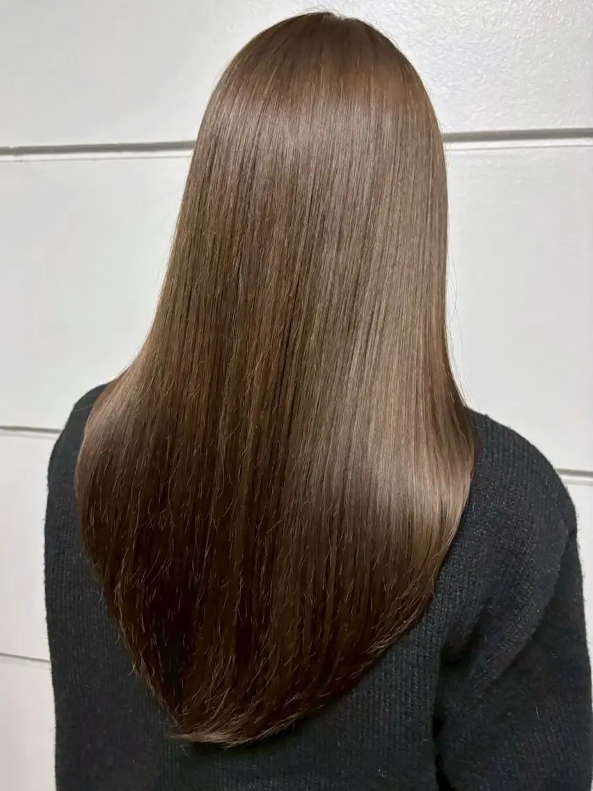 カラー 透明感カラー ここののヘアスタイル