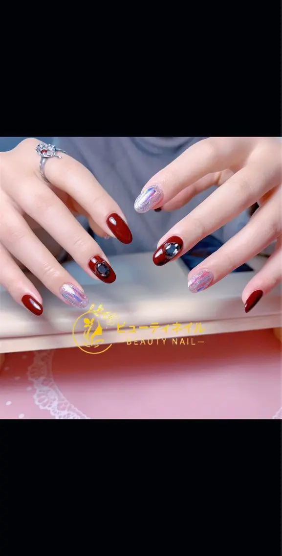 ネイル 長さ出し ジェルネイル Moonstone Salonのネイルデザイン