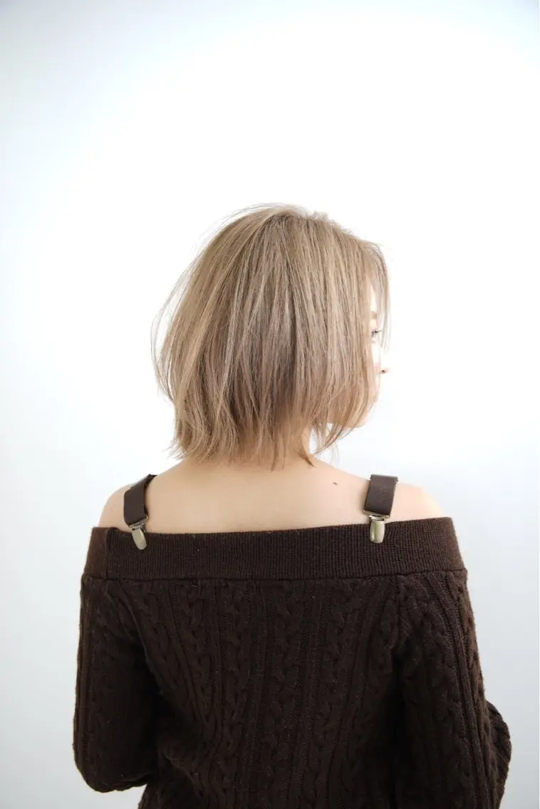 ミディアム 髪質改善縮毛矯正 美容師✂️山崎竜二のヘアスタイル