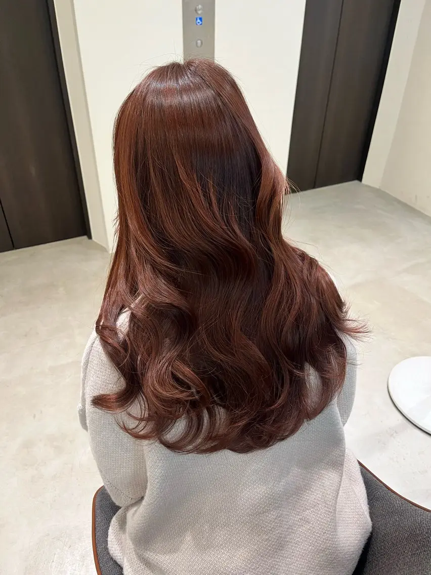 ミディアム レイヤーカット カット ヘアカラー トリートメント fitするカット♡/ 多幸感/ふうか◠‿◠のヘアスタイル