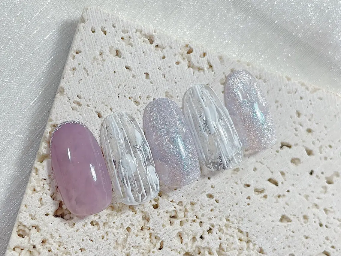 ネイル ジェルネイル オフィスネイル パラジェル 夏ネイル ハンドネイル kiki nail &brow二子玉川のネイルデザイン