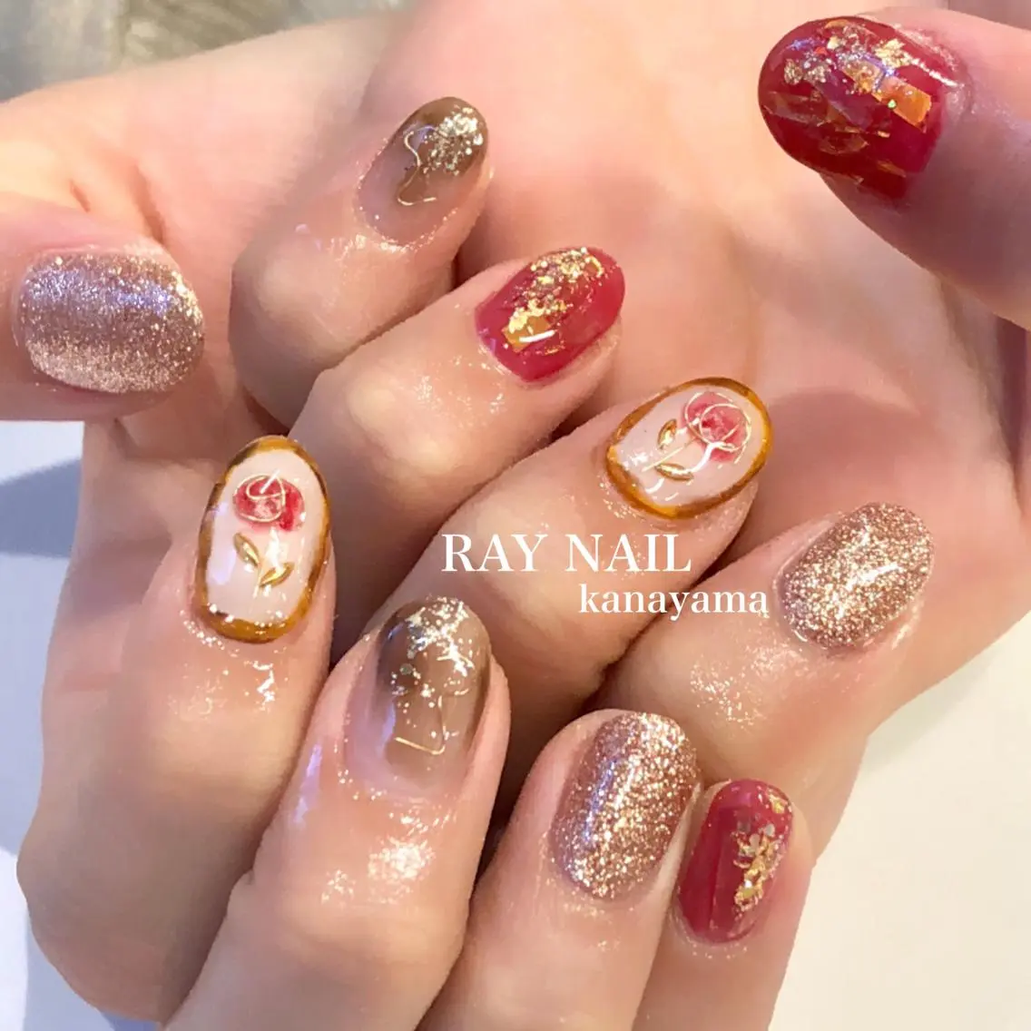 ネイル ニュアンスネイル Arowa 伊田のネイルデザイン