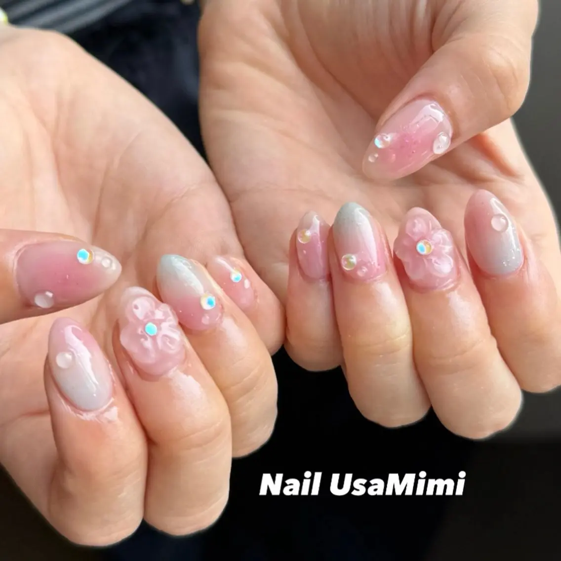 ネイル ドット ハンドネイル 本町ネイルNail UsaMimiのネイルデザイン
