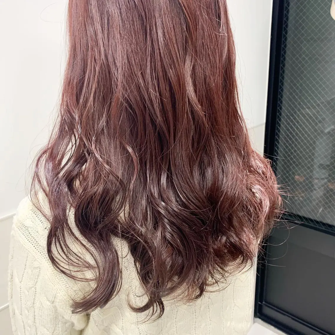 ロング カラー パーマ ヘアアレンジ メンズ キッズ ネイル マツエク・マツパ Amelie yunのヘアスタイル
