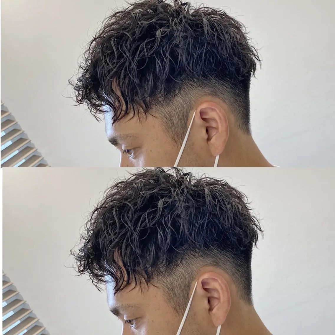 ショート パーマ メンズ 原田 涼矢のヘアスタイル