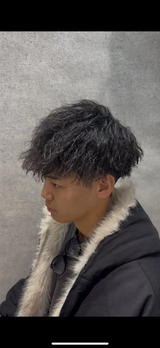 ショート パーマ メンズ メンズパーマ ツイストスパイラルパーマ スパイラルパーマ トレンド🔥メンズ 特化⚡️網野裕希のヘアスタイル