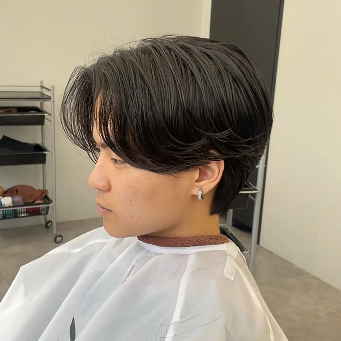 メンズ シャドウパーマ／骨格 矯正カット　トモキのヘアスタイル
