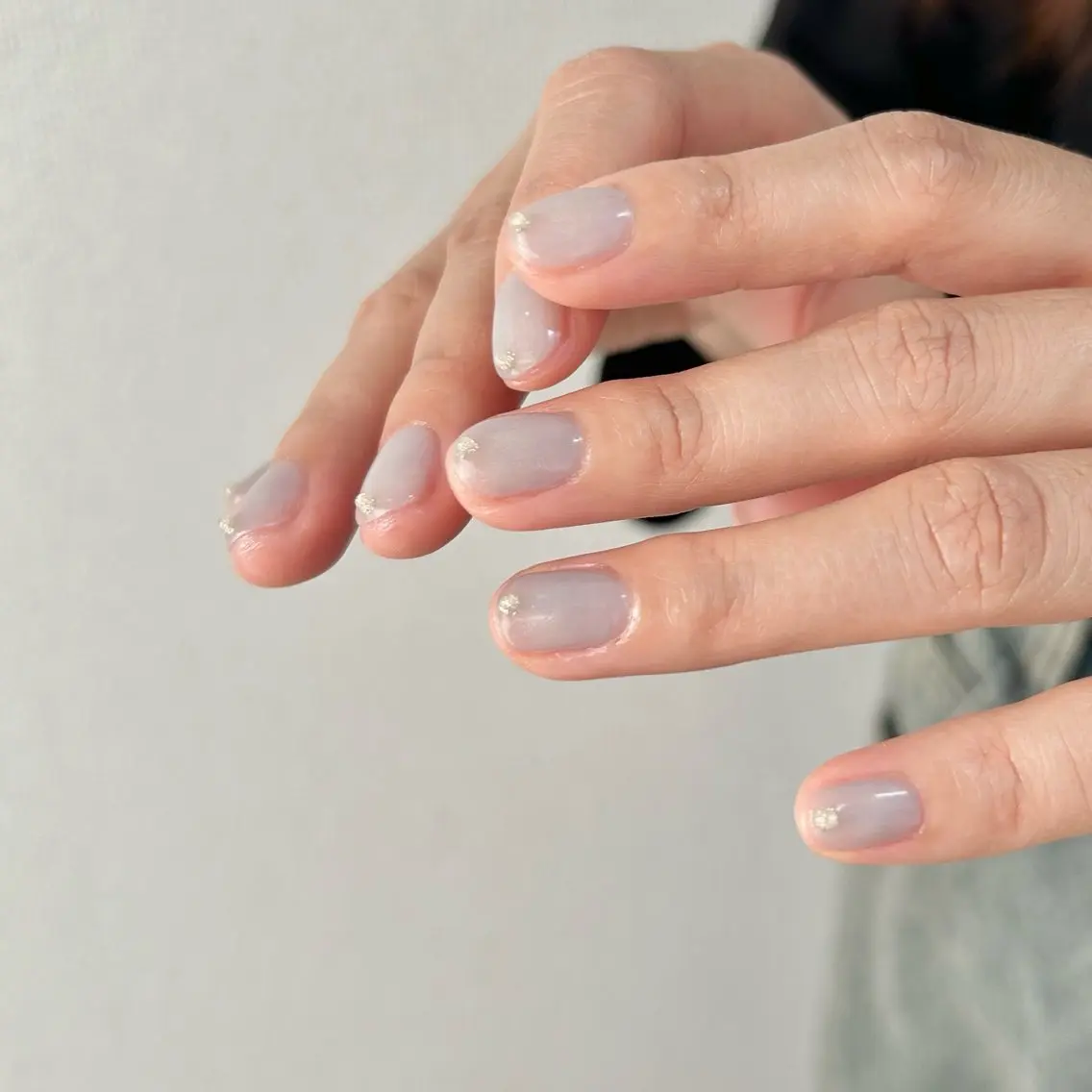 ネイル ニュアンスネイル ぷっくりネイル ハンドネイル 𓂃toi. 儚げnuanceのネイルデザイン