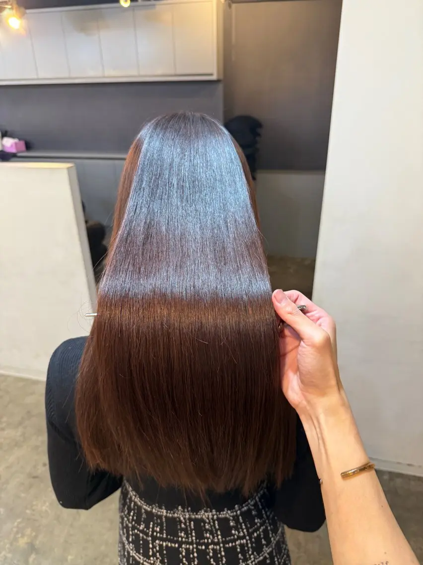 ロング カット ヘアカラー トリートメント 縮毛矯正/レイヤー カット⭐️SHOTAのヘアスタイル