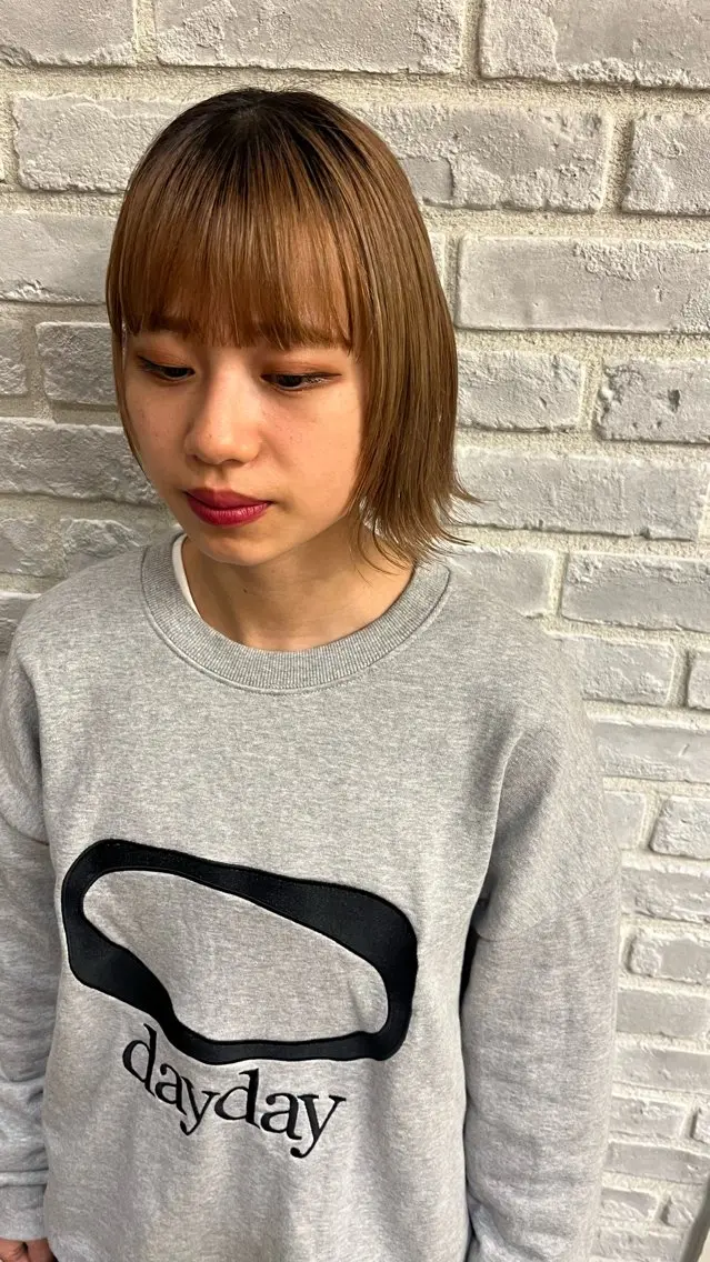 ショート カット 透けカラー.艶髪. 梅田♡midoのヘアスタイル