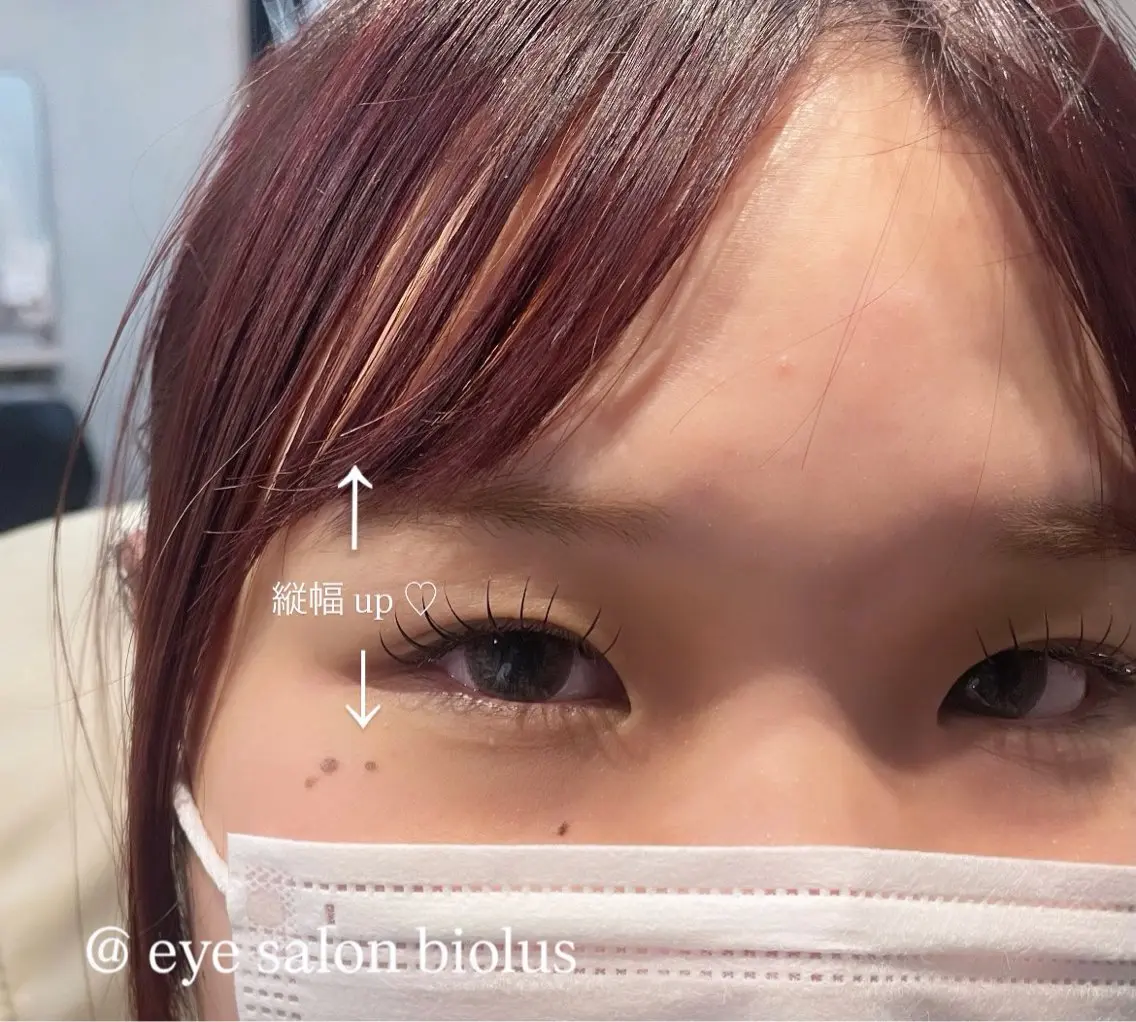マツエク・マツパ バインドロック フラットラッシュ パリジェンヌラッシュリフト まつげパーマ 一重×まつ毛パーマ Biolus／天王寺 ２号店🌼Arisaのマツエク・マツパデザイン