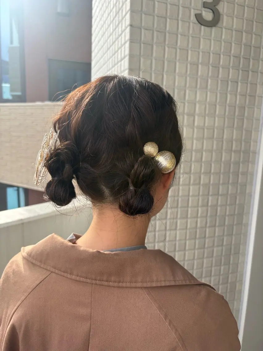 同窓会ヘアアレンジの写真