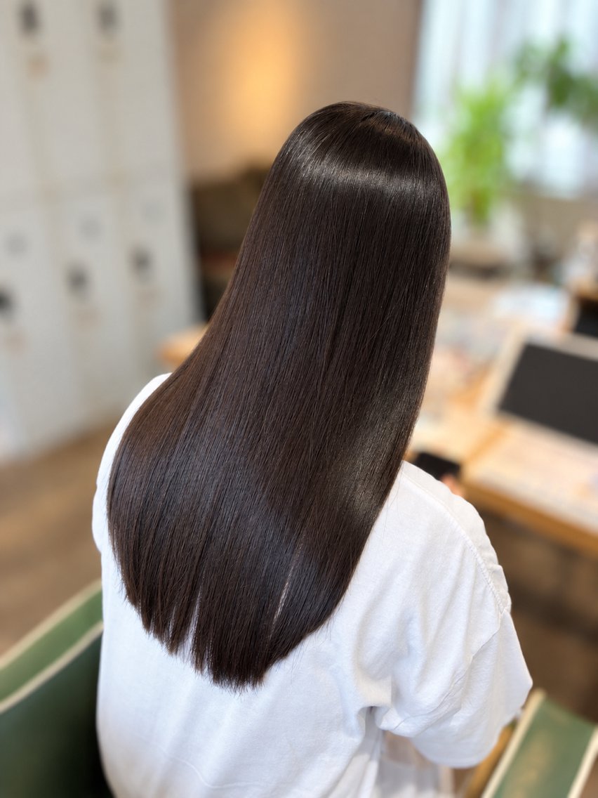 ロング 縮毛矯正 モデル募集 ／牧野のヘアスタイル