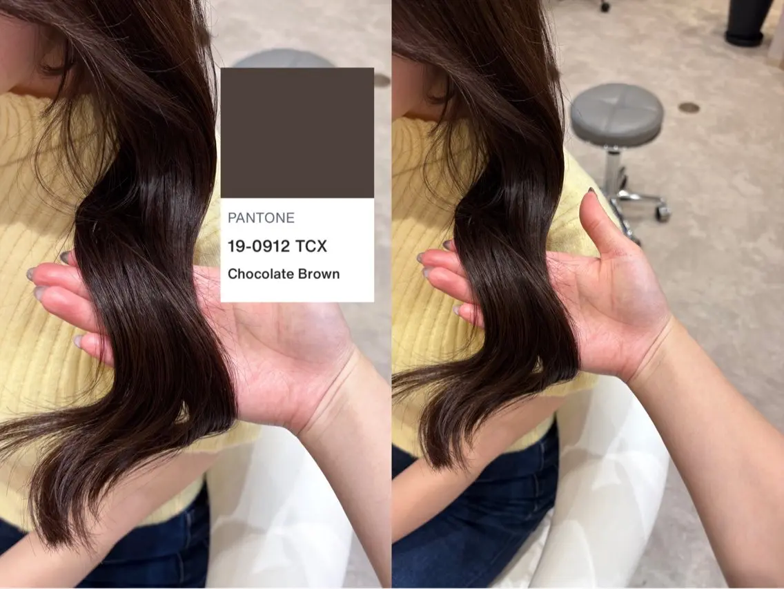 ロング 韓国風ヘア カット ヘアカラー トリートメント 上品♡韓国レイヤー 🤍のの🤍のヘアスタイル