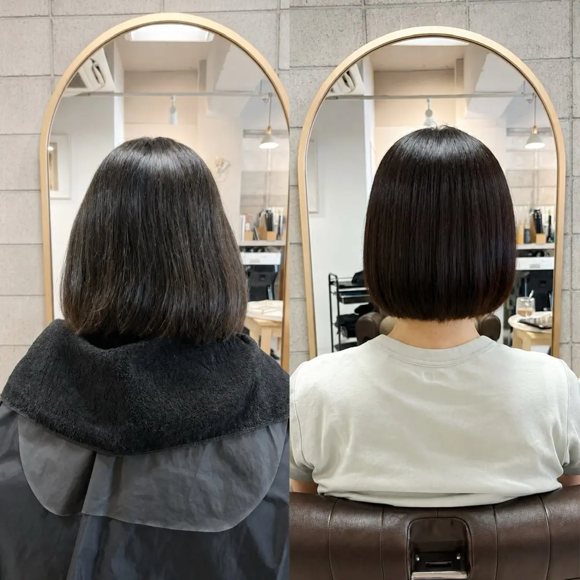 ショート カット ヘアカラー トリートメント 中村 潮音のヘアスタイル