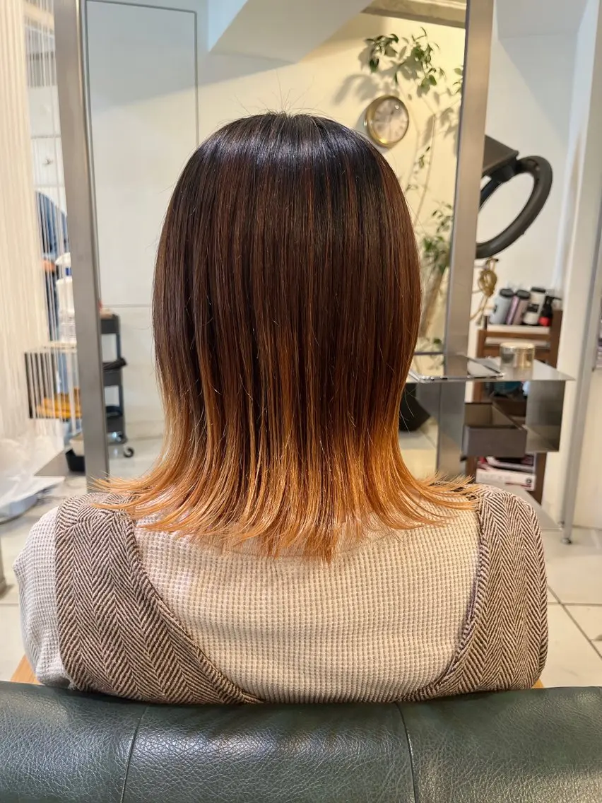 ミディアム 加藤 麻美のヘアスタイル