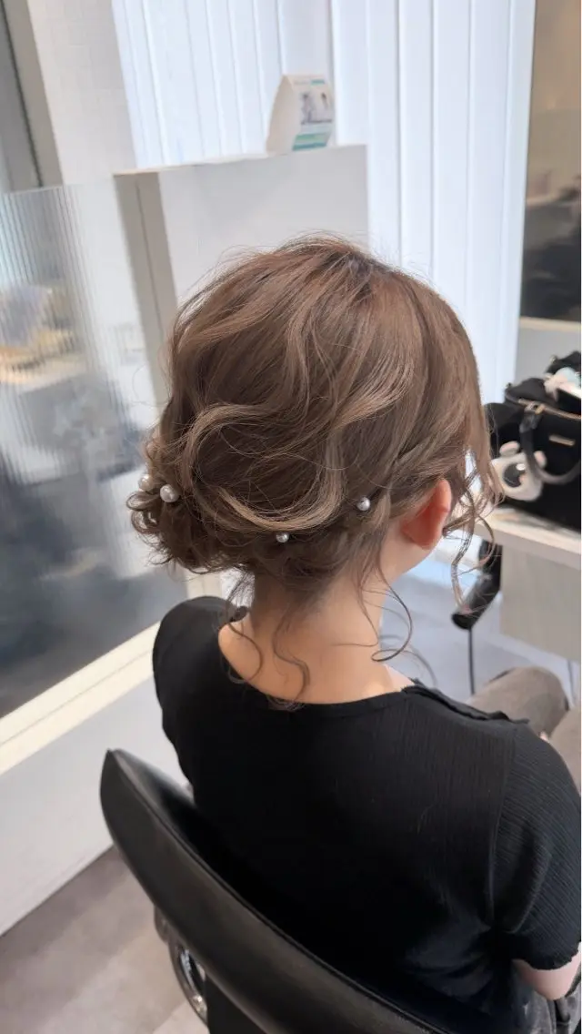 ミディアム ヘアアレンジ ヘアセット ヘアアレンジ/ カラー/hazukiのその他イメージ