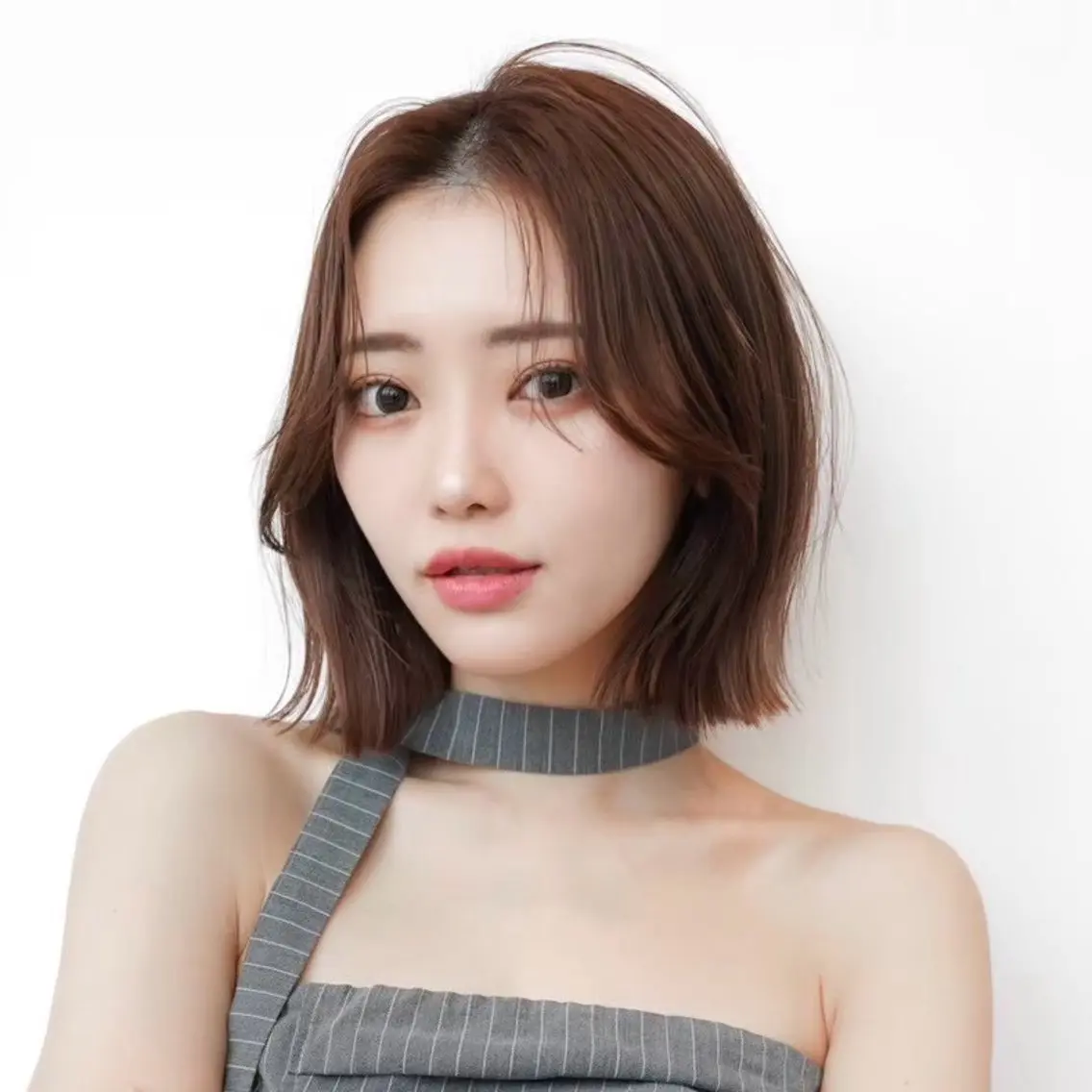 ショート カラー 切りっぱなしボブ ショートボブ ボブレイヤー 透明感カラー ボブ カット ヘアカラー トリートメント 渋谷ボブ特化 /田中航平のヘアスタイル