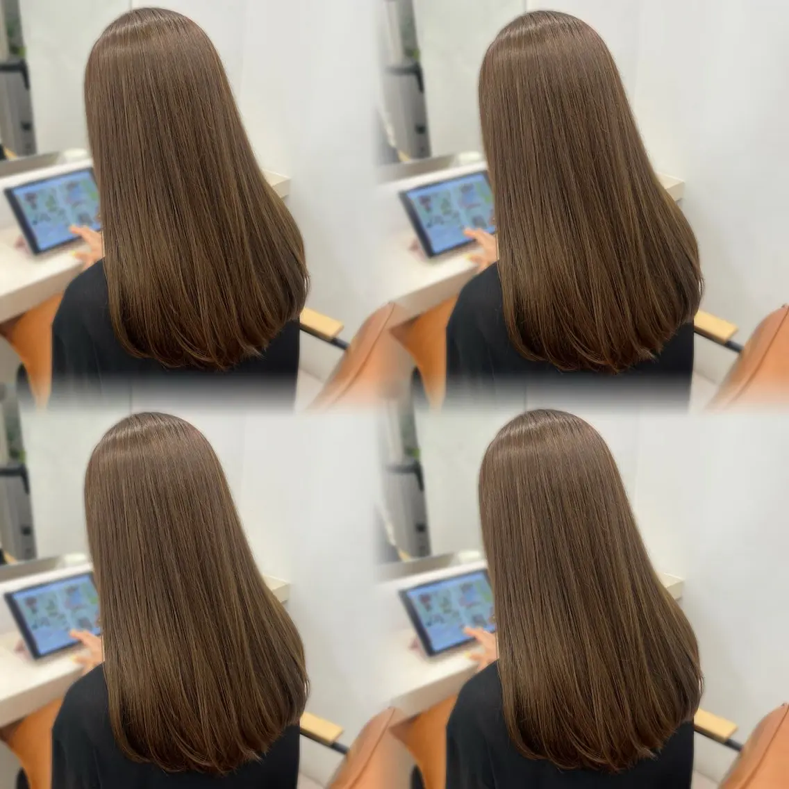 カラー ヘアカラー トリートメント ひなこ♡縮毛矯正/ 艶カラー🤍透明感のヘアスタイル