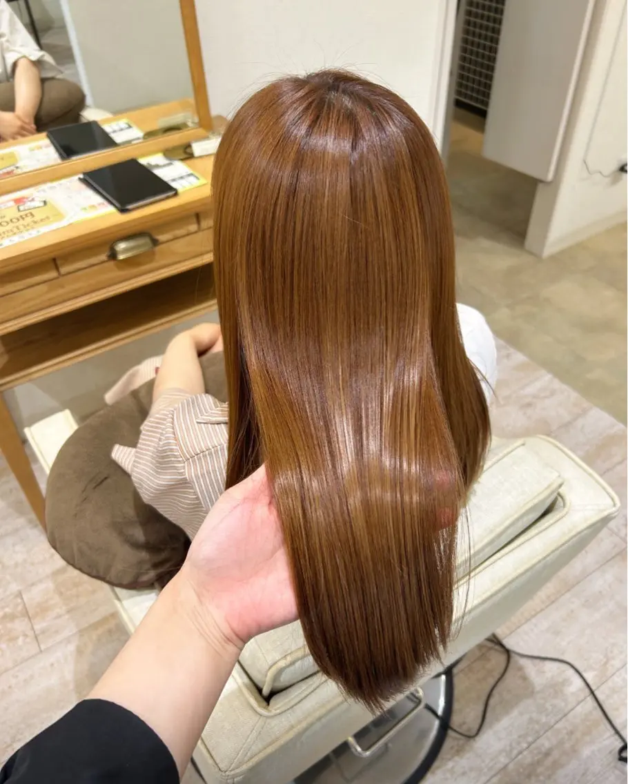 【傷んだ髪に】 極柔ダメージレス酸性ストレート+カット¥21670→¥15330の写真