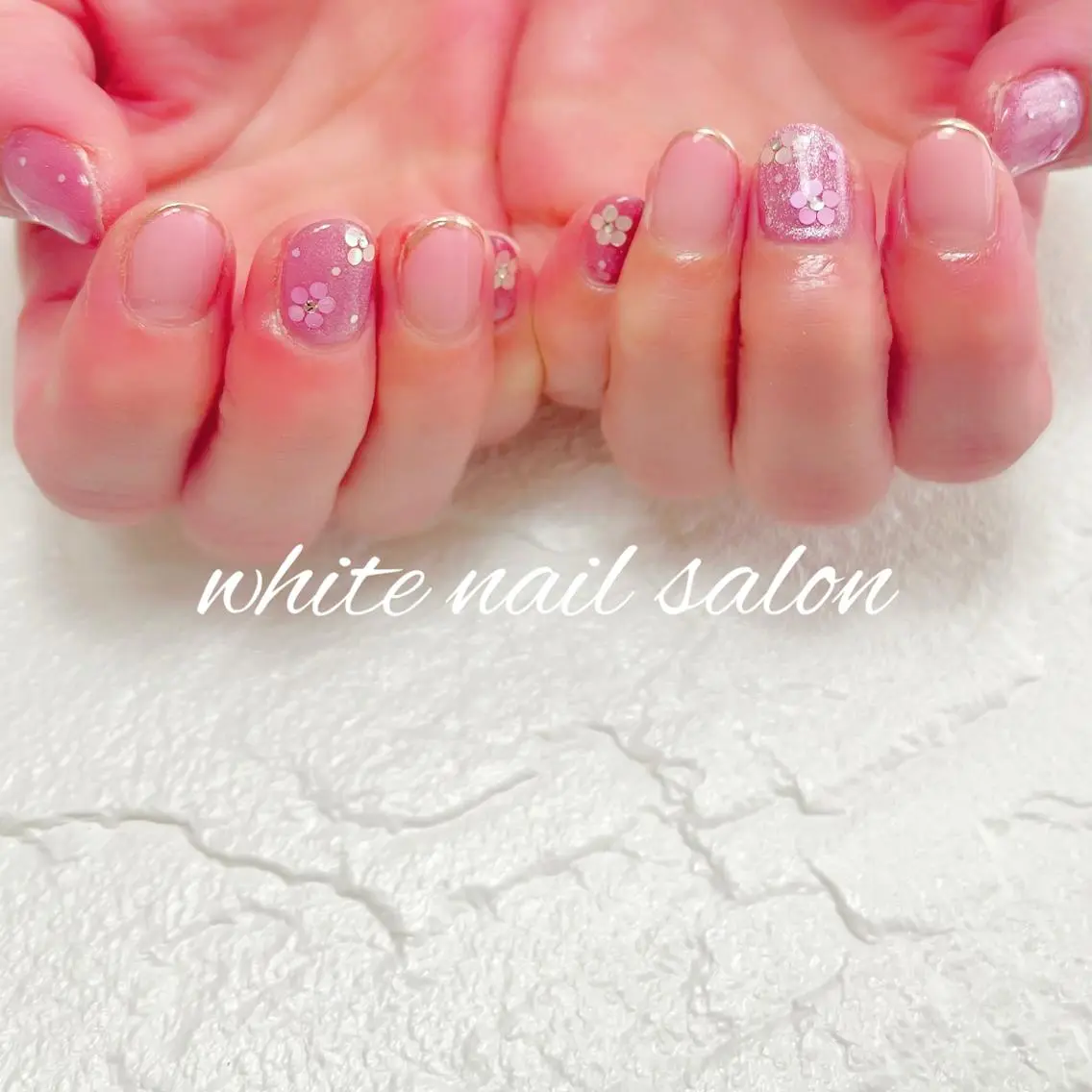ネイル フットネイル ジェルネイル ハードジェル ラメ(グリッター) 持ち込み ハンドネイル white nail salonのネイルデザイン