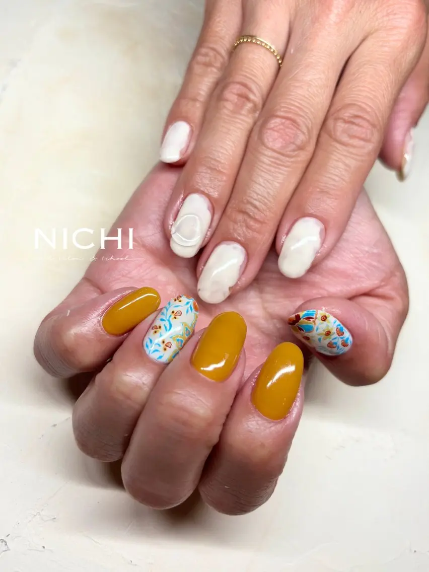 ネイル ハンドネイル NICHI 田所梨英のネイルデザイン