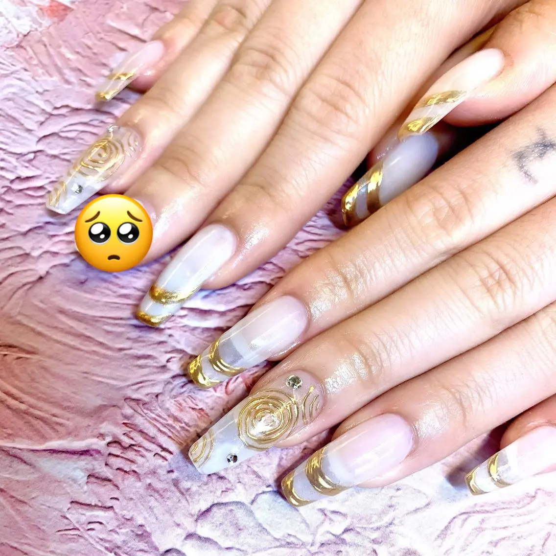 ネイル ジェルネイル ロングネイル ミラーネイル ニュアンスネイル パラジェル ハンドネイル clover nailのネイルデザイン