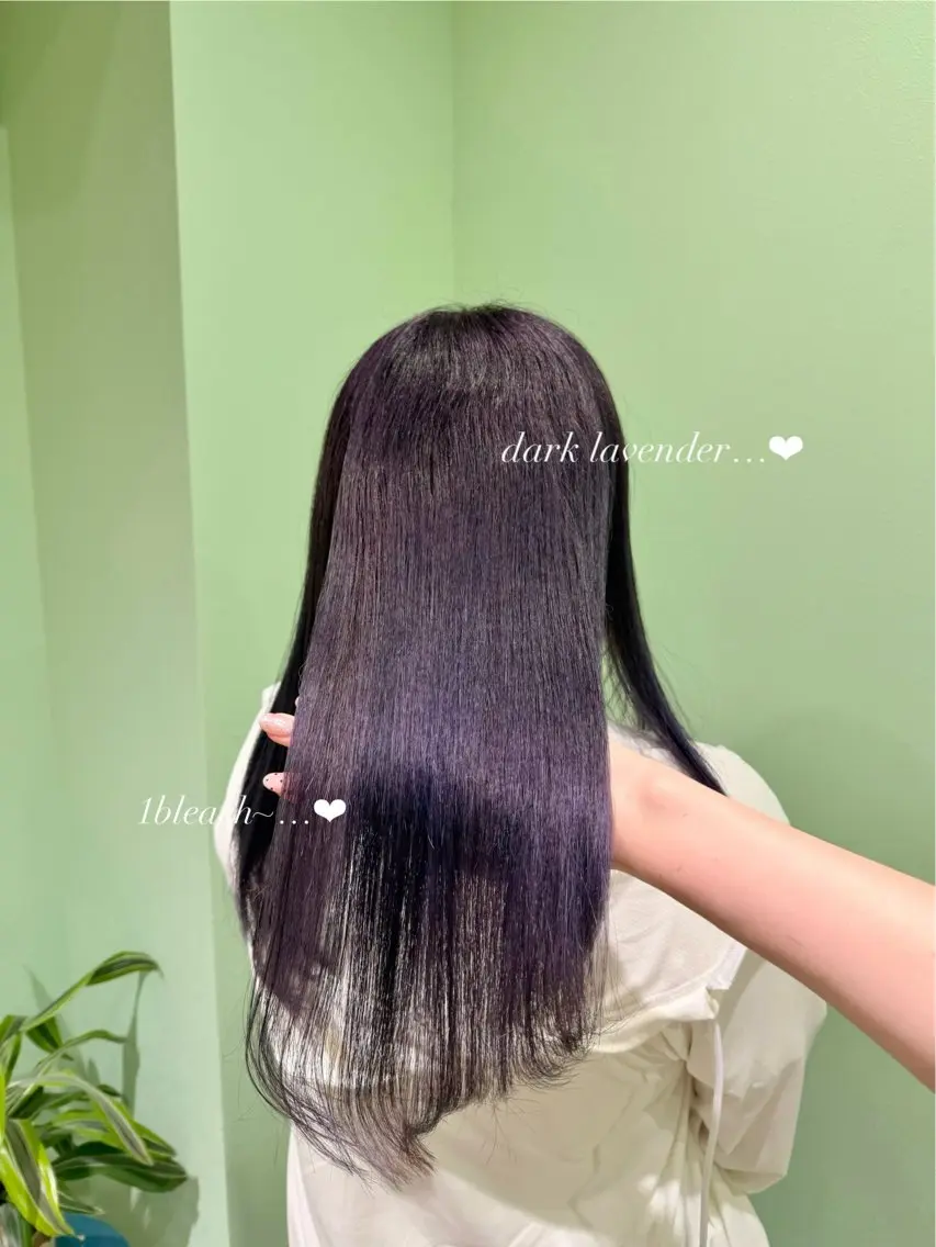 カラー ブリーチ ラベンダーカラー ヘアカラー エクステ🎀 暖色カラー🎀amiのヘアスタイル