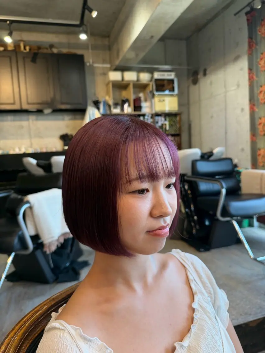 ショート カラー ヘアアレンジ ブリーチ ラベンダーカラー ラベンダーピンク ピンクカラー ボブ カット ヘアカラー トリートメント 🍀Ryosuke 🍀のヘアスタイル