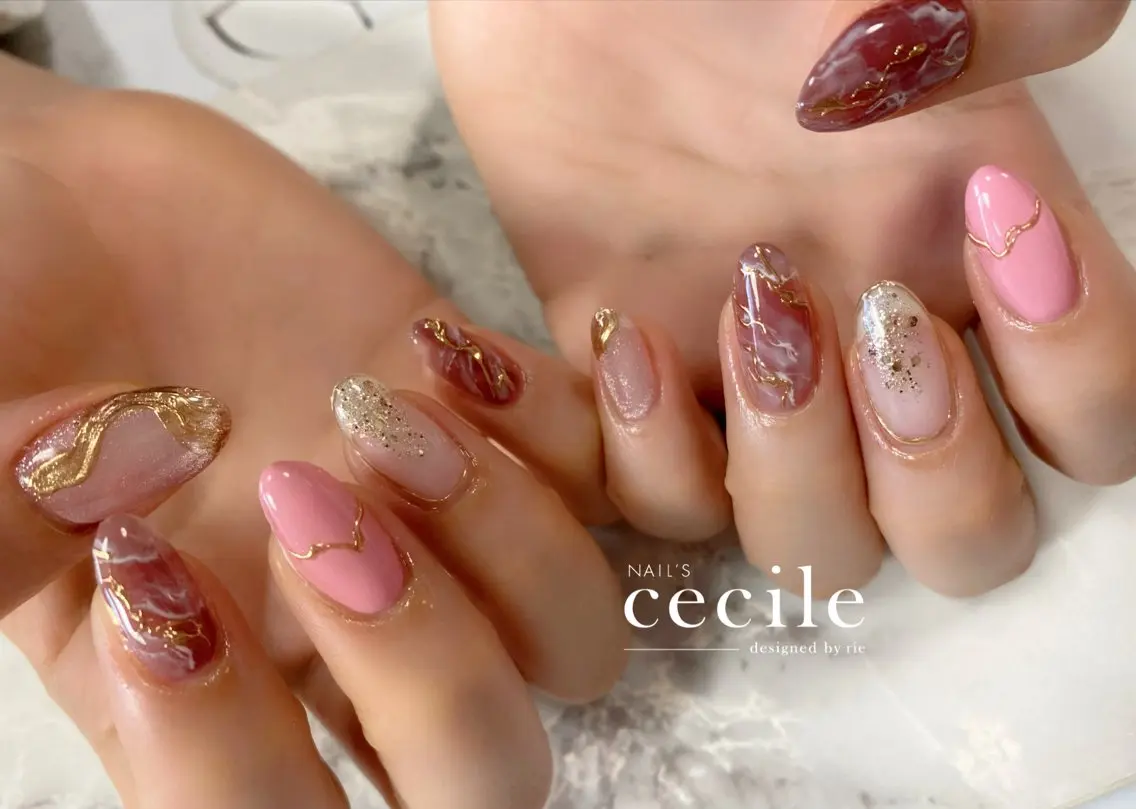 ネイル ハンドネイル Cecile Rieのネイルデザイン