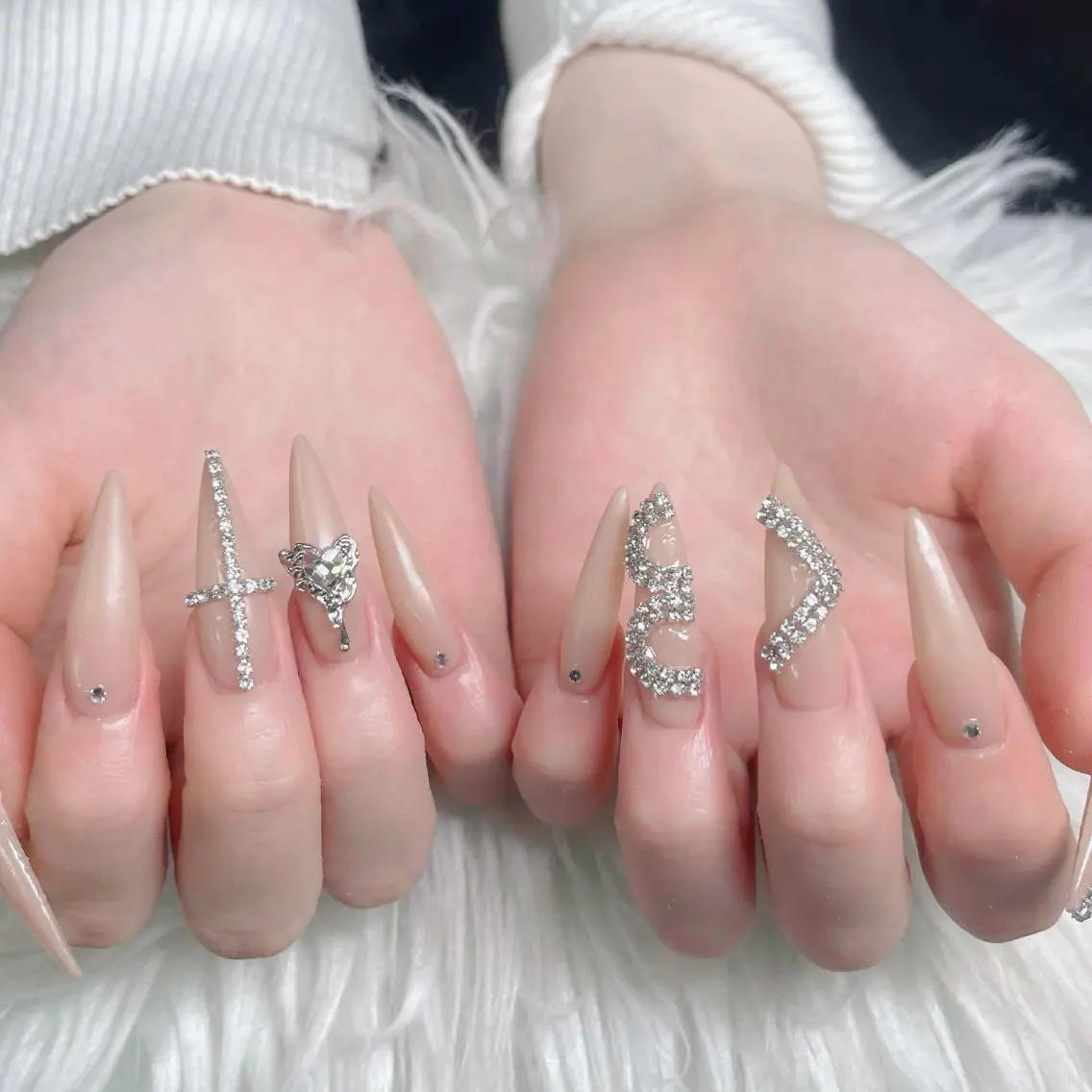 ネイル フットネイル フレンチネイル グラデーション 韓国ネイル ロングネイル ハンドネイル Hani Nail Salonのネイルデザイン