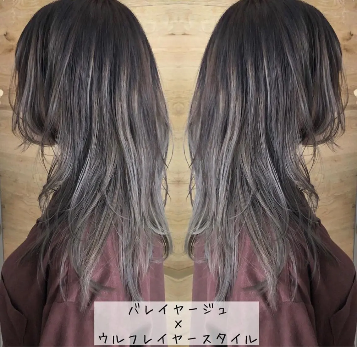 セミロング カラー テトネ タカシのヘアスタイル