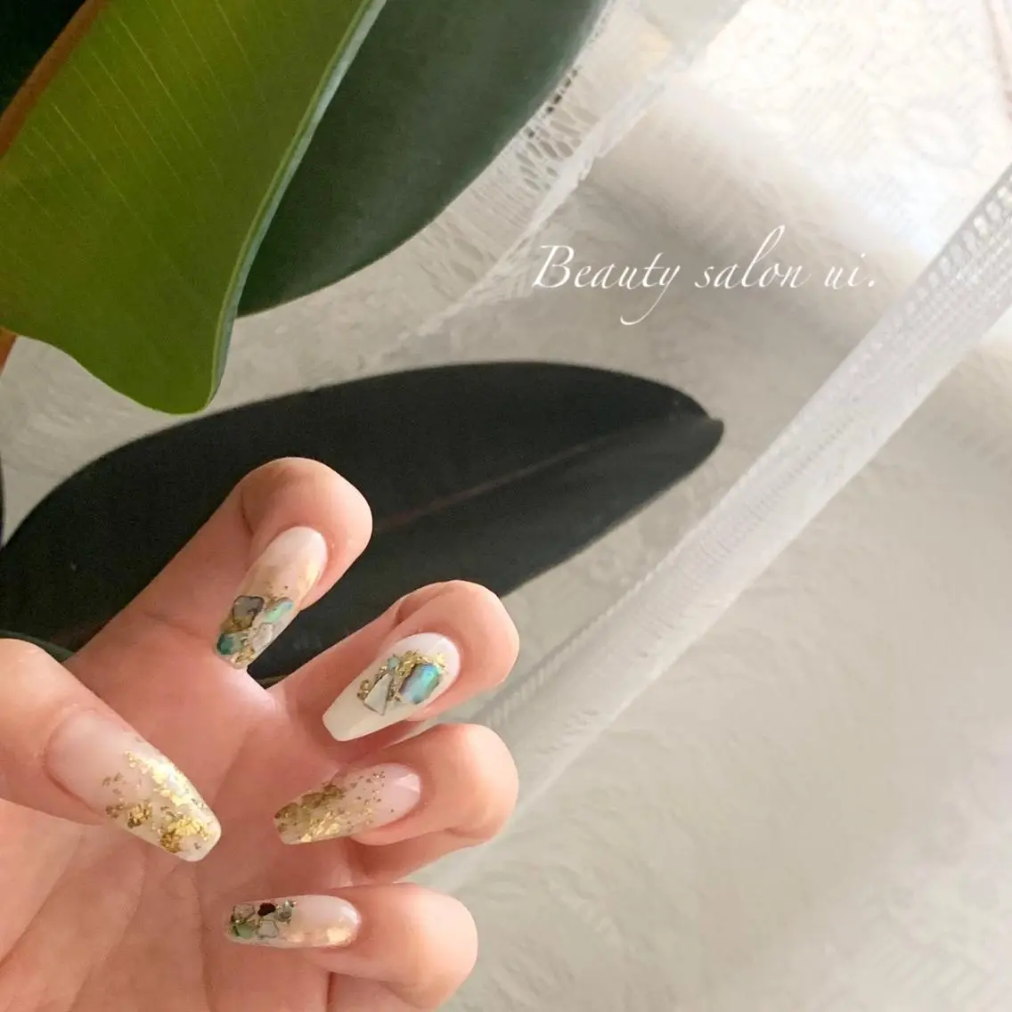 ネイル アートネイル クリアネイル グラデーション ニュアンスネイル 夏ネイル ハンドネイル ui nailのネイルデザイン