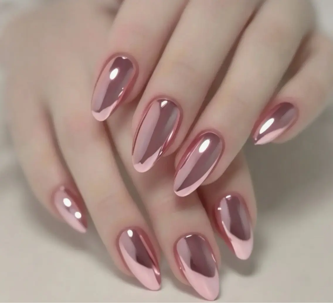メンズ ネイル メンズ韓国風 オーロラネイル チークネイル 長さ出し フレンチネイル ハンドネイル NEW NAIL 池袋のネイルデザイン
