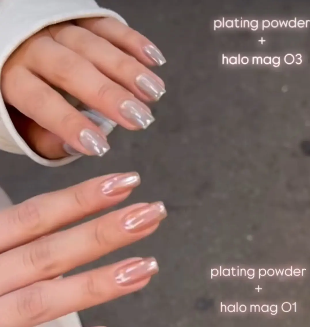 ネイル 氷ネイル・うるうるネイル マグネットネイル 春ネイル ハンドネイル tamu nail 　金町のネイルデザイン