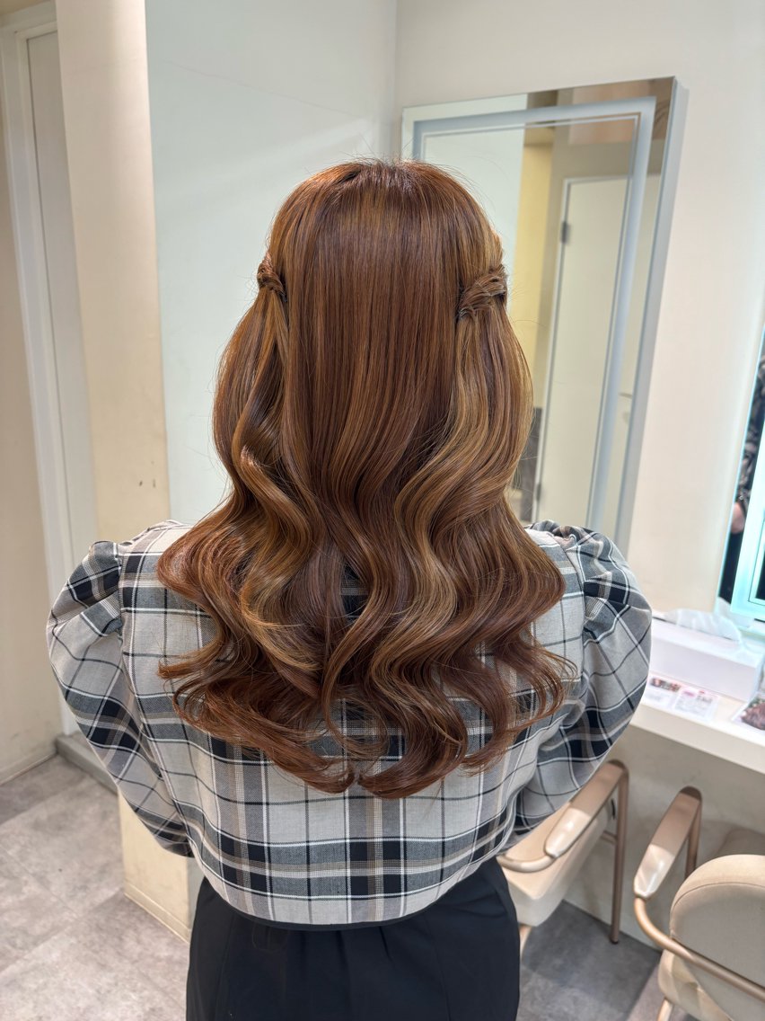 ロング ヘアアレンジ ヨシンモリ ヘアセット Miku🌈 池袋東口のヘアスタイル