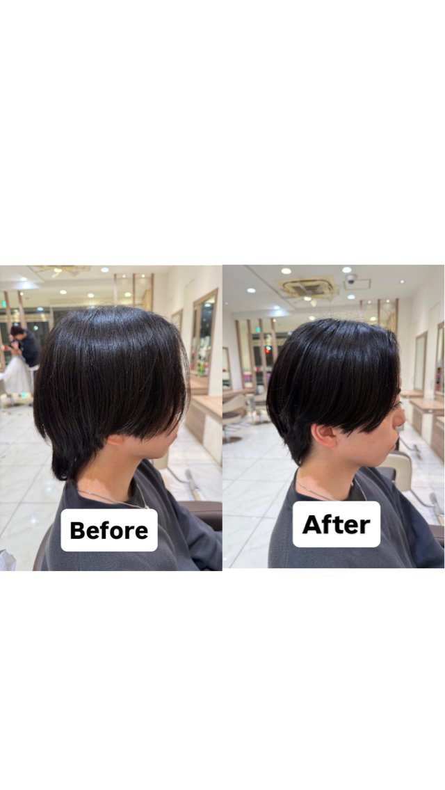 メンズ カット フェザーパーマ/ カットShion🪼のヘアスタイル