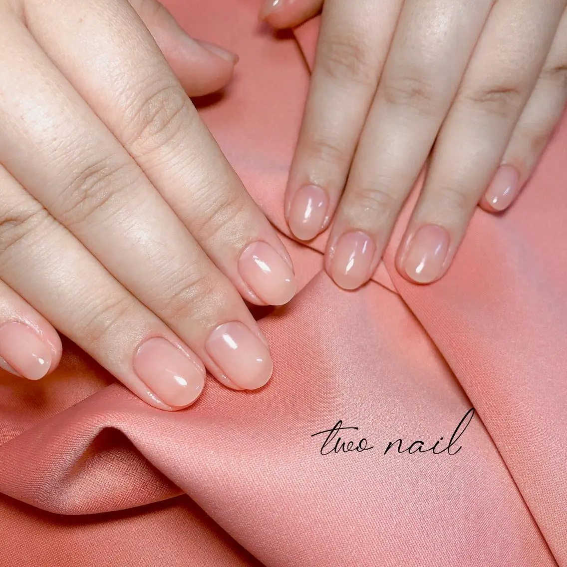 ネイル アートネイル フットネイル ハート ニュアンスネイル ホワイト ハンドネイル two nailのネイルデザイン