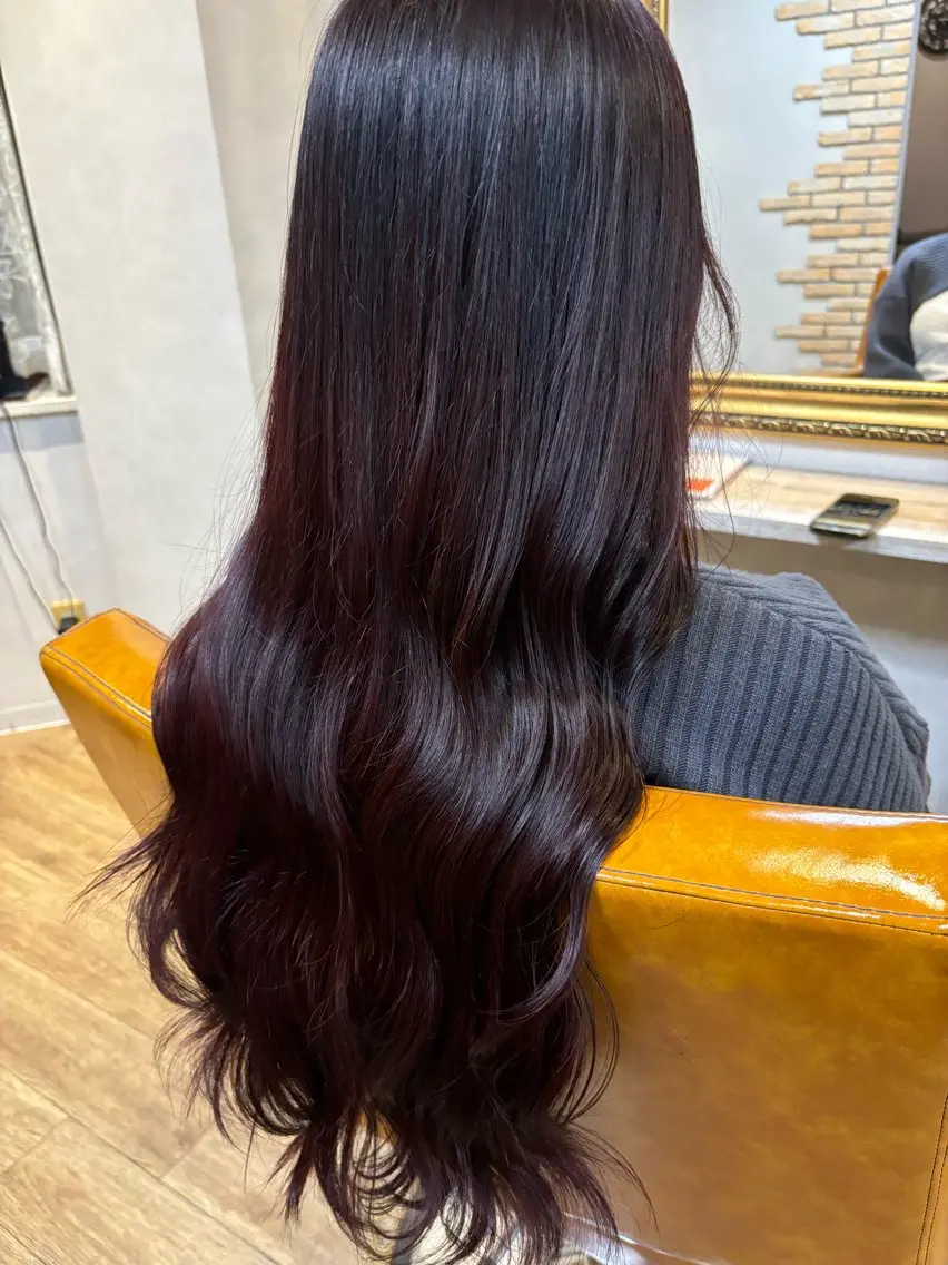 ロング カラー カシス 🎀 MIYUKIのヘアスタイル