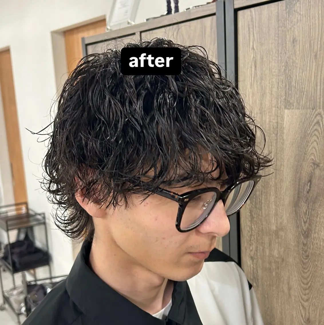 パーマ メンズ カズキ🌼曲がる 縮毛矯正のヘアスタイル