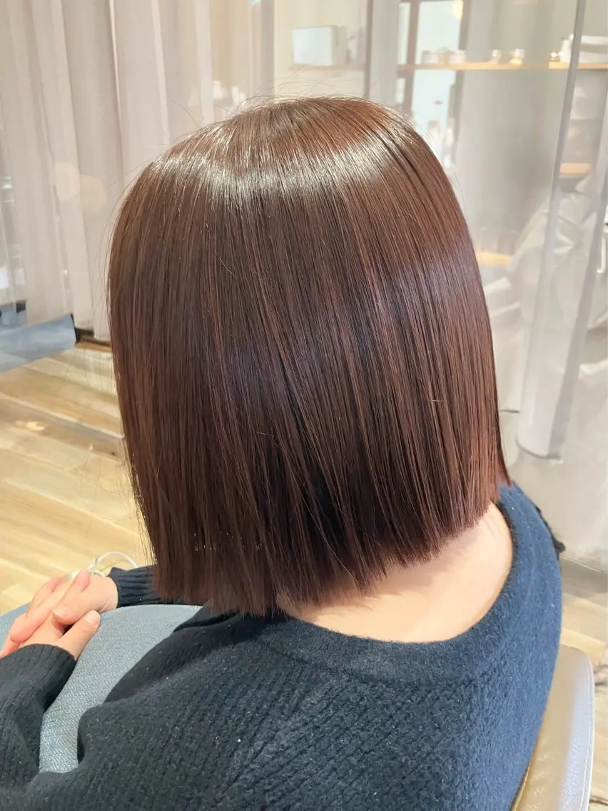 ショート ボブ カット ヘアカラー トリートメント 横山 麻衣子のヘアスタイル