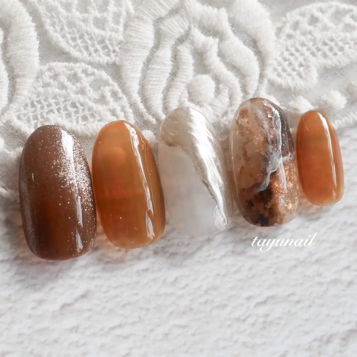 ネイル アートネイル ジェルネイル パラジェル 冬ネイル ネイルサロン 【たゆnail】のネイルデザイン