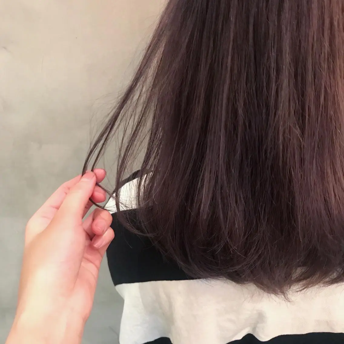 セミロング カラー 山下 千明のヘアスタイル