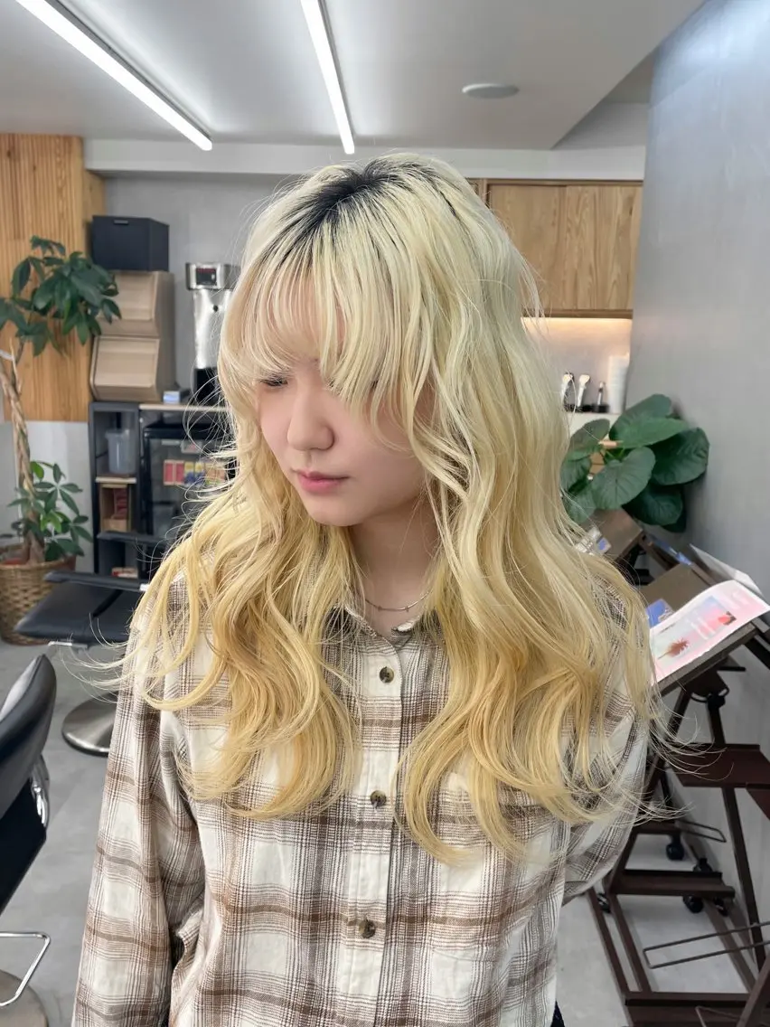 ロング 蓮 華のヘアスタイル