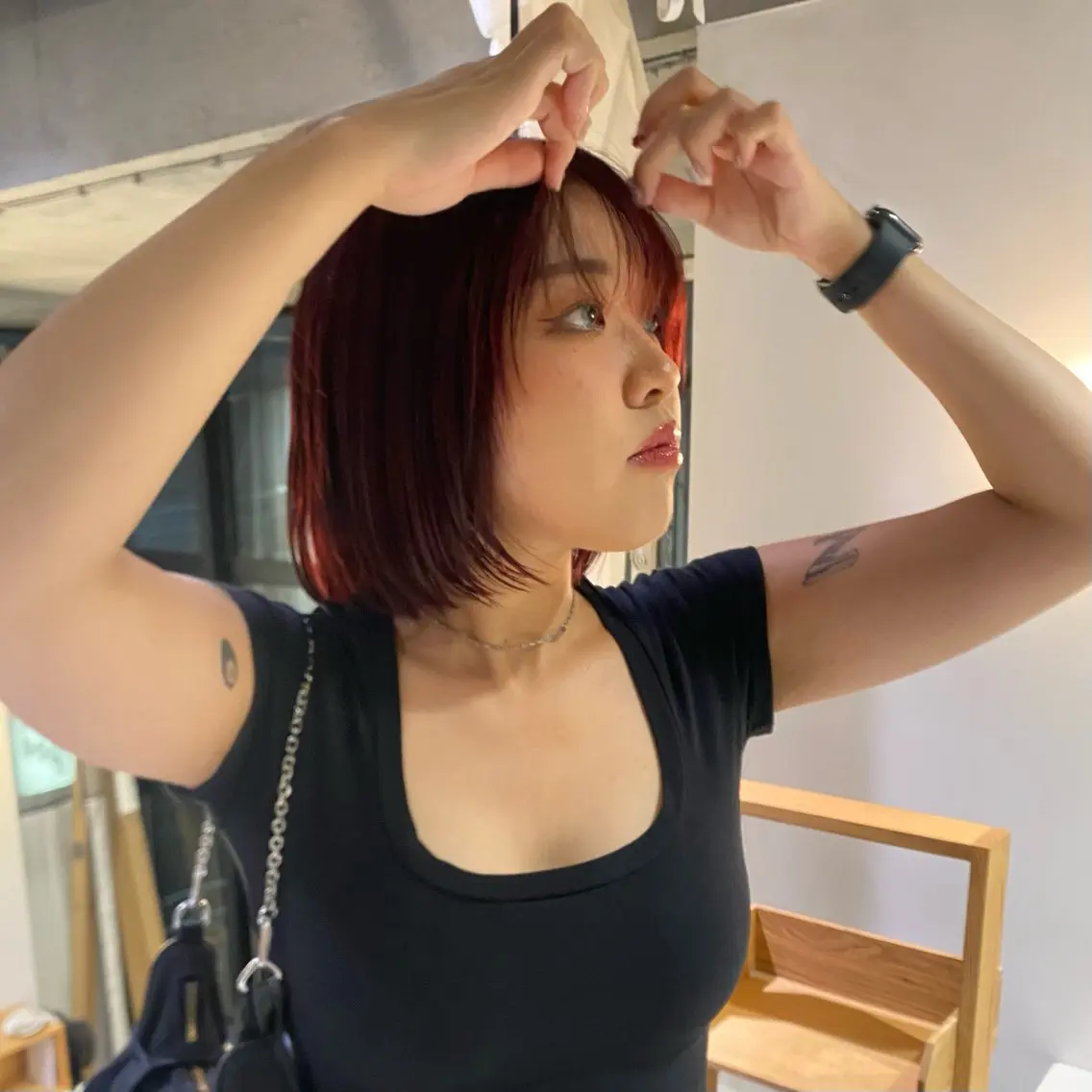 カラー kiyono moekaのヘアスタイル