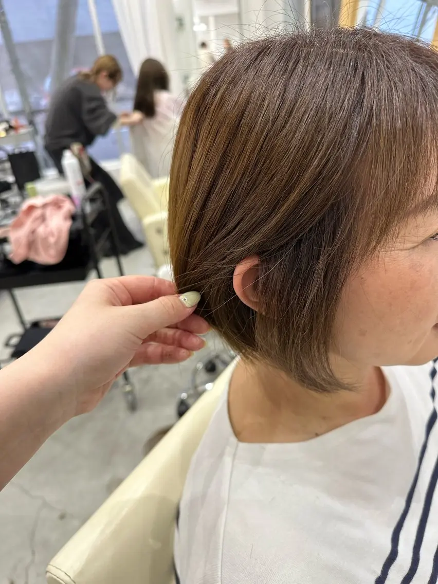 ミディアム カラー さあや 【透け感/艶感】のヘアスタイル