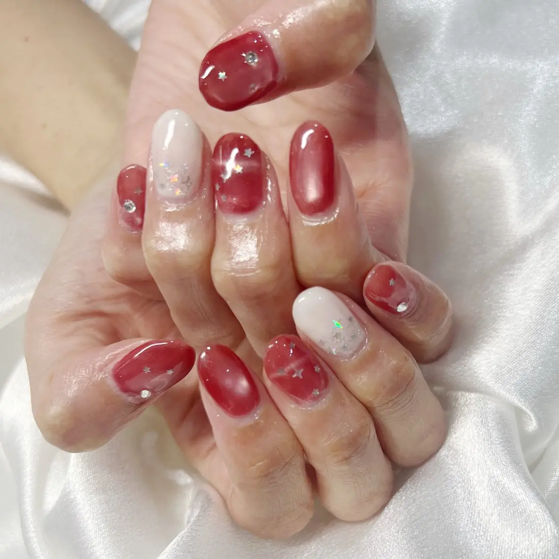 ネイル マグネットネイル ハンドネイル CARIS nailはづきのネイルデザイン