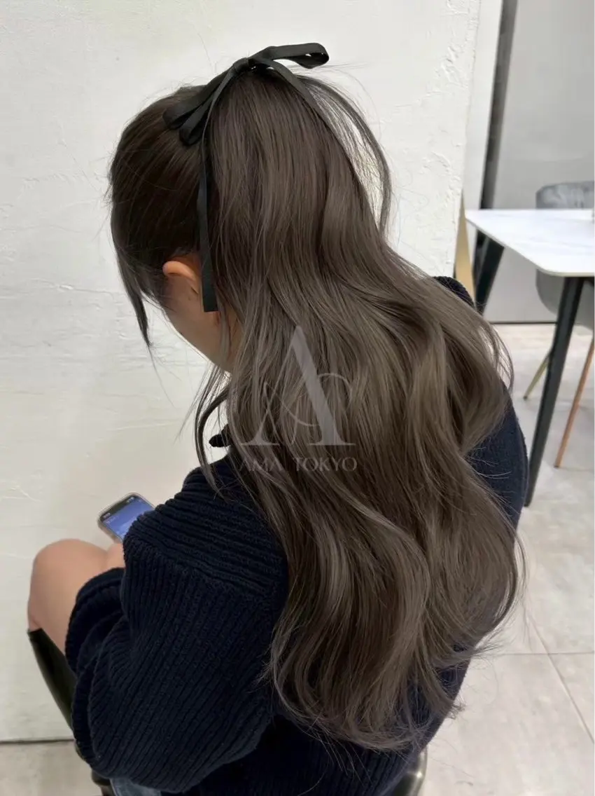 ロング カラー ヘアカラー 森 志苑のヘアスタイル
