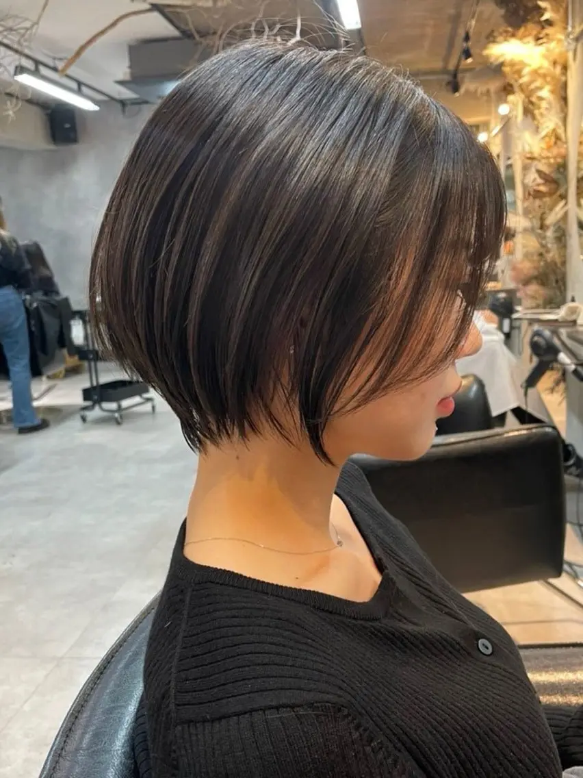 ショート カラー ハイライトカラー ハイライト 髪質改善 ショートヘア 縮毛矯正 内藤　宏紀 tidasmileのヘアスタイル