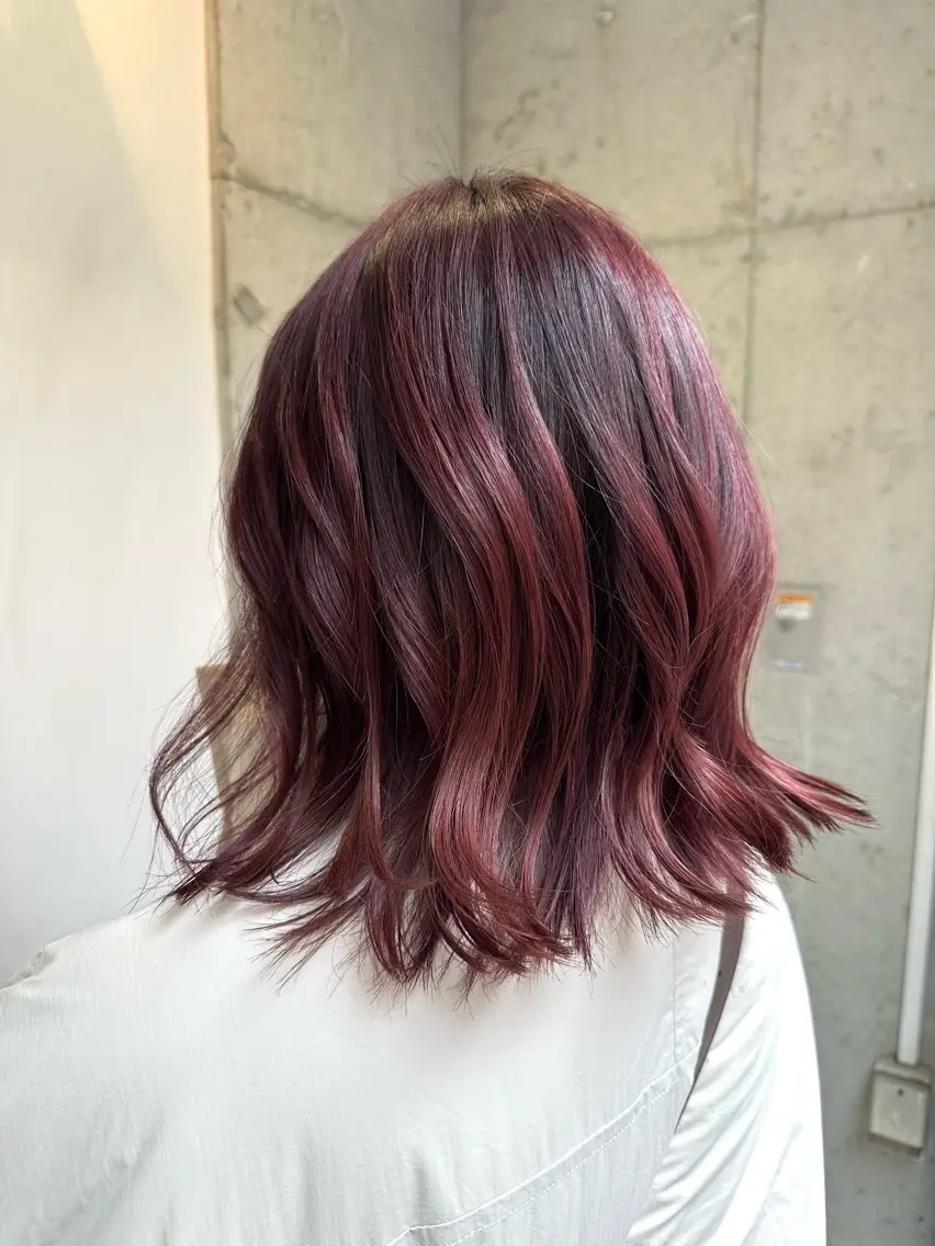 ミディアム ヘアカラー トリートメント 💜透明感カラー🌈 /森絵美莉⛄️❄️のヘアスタイル